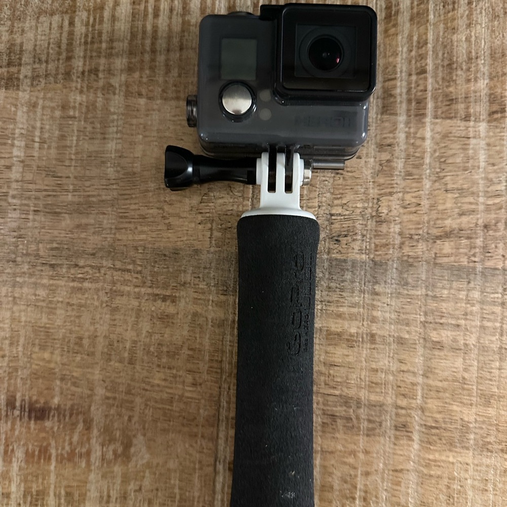 GoPro Camera with Black Grip
